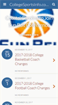 Mobile Screenshot of collegesportsinfo.com